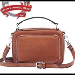 Crossbody Satchel Camel NEW!!